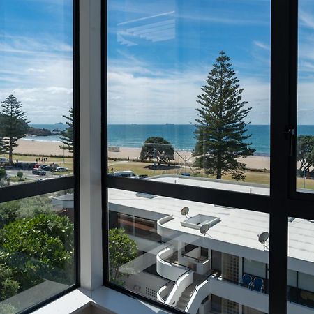 מאונט מאונגאנוי Ocean View Beach Escape - Top Floor Apartments, Mt Maunganui Base מראה חיצוני תמונה